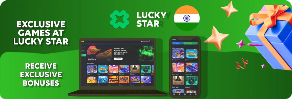 How to start playing in lucky star casino games via app.